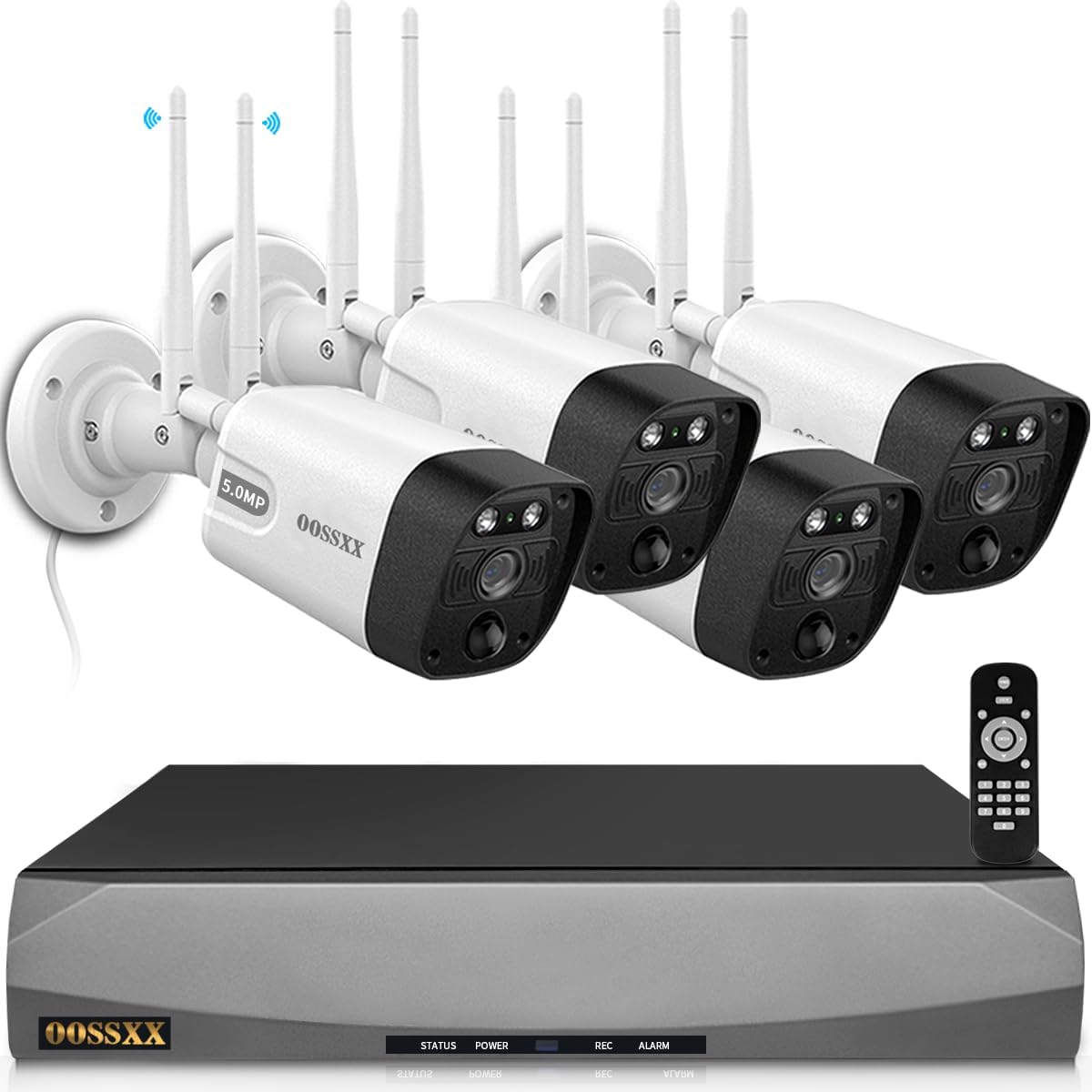 【双方向通話・ダブルアンテナ信号強化・130° 超広角】 防犯カメラ ワイヤレス 屋外 3K 500万画素4台 防犯カメラセットマスプロ 防犯カメラ 防犯カメラ ワイヤレス 屋外 ワイヤレス防犯カメラセット 監視カメラ 監視カメラ 防犯カメラセットランキング 防犯 カメラ セット 防犯カメラ 屋外
