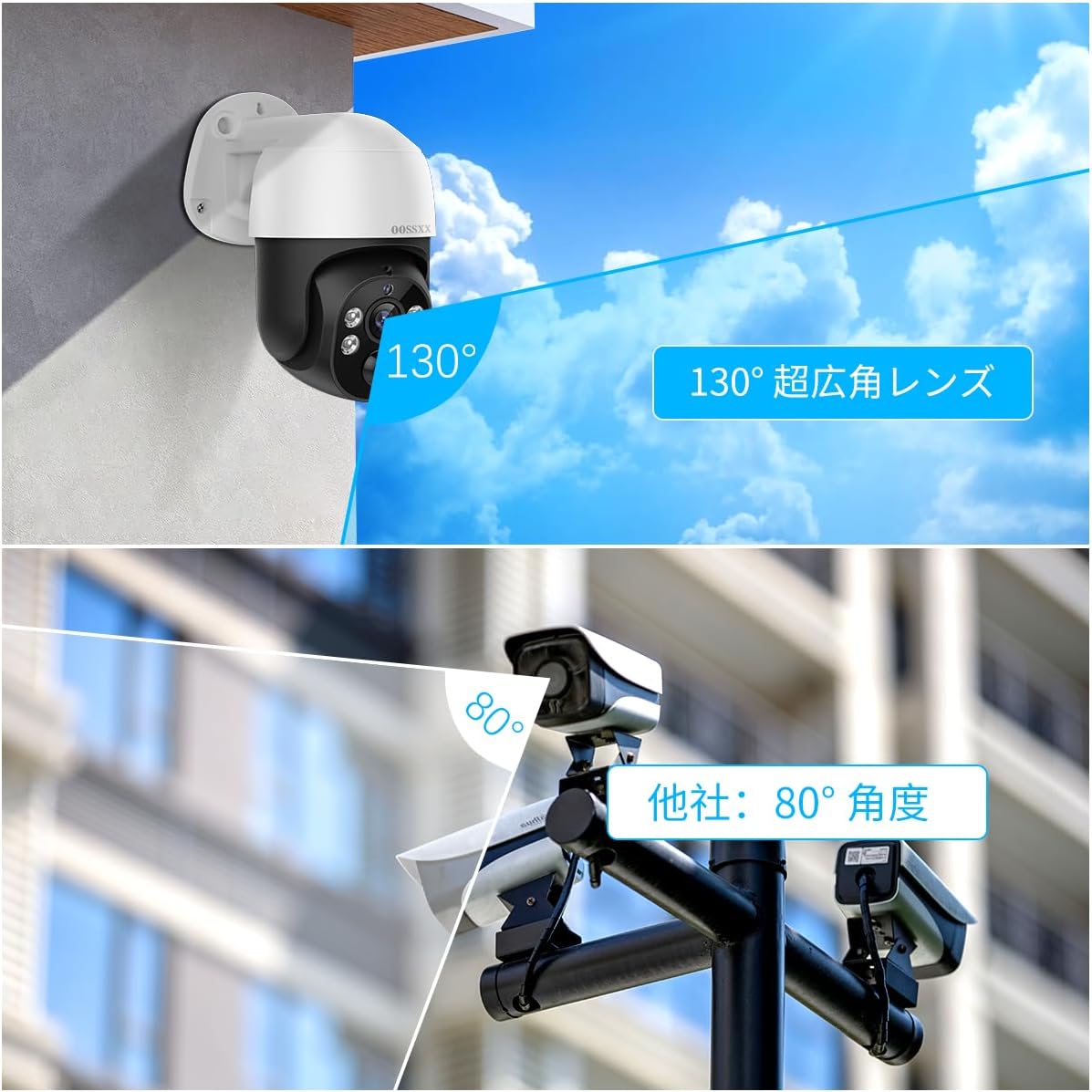 【4K800万画素・双方向通話・自動追跡・PTZ制御】 OOSSXX 有線 防犯カメラセットランキング 屋内 屋外 poe給電 監視カメラ・録画機セット 4台 防犯カメラセット 10インチモニター付き