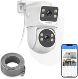 Load image into Gallery viewer, [4K 8MP, AI human detection, audio recording] Dome-type wired security camera, 8MP security camera, poe security camera set ranking, poe security camera, outdoor security camera