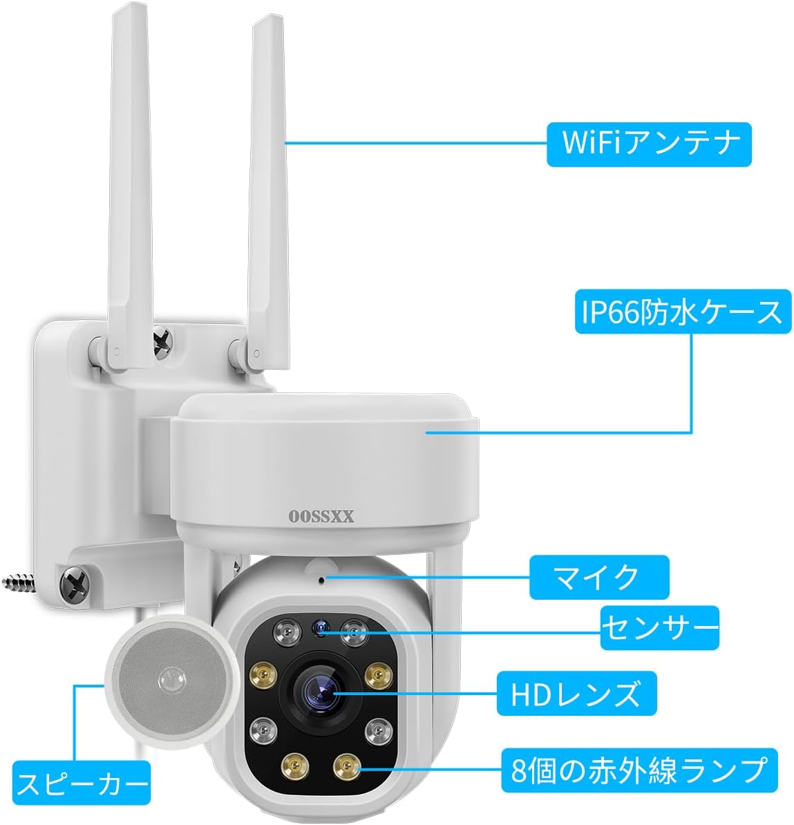 【双方向通話・PTZカメラ】 防犯カメラ ワイヤレス 屋外 500万画素ワイヤレスセット セキュリティ 防犯カメラ 家庭用防犯カメラ マスプロ  防犯カメラ 防犯カメラ ワイヤレス 屋外 ワイヤレス防犯カメラセット 監視カメラ ワイヤレス 防犯カメラ 監視カメラ 防犯カメラセットランキング 防犯  