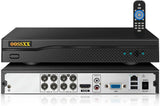 Load image into Gallery viewer, OOSSXX POE Recorder, 4K 8MP Recorder, Connects up to 8 Devices, Remote Monitoring, Japanese System, Security Surveillance, Security, HDD Not Included (Black (8CH))