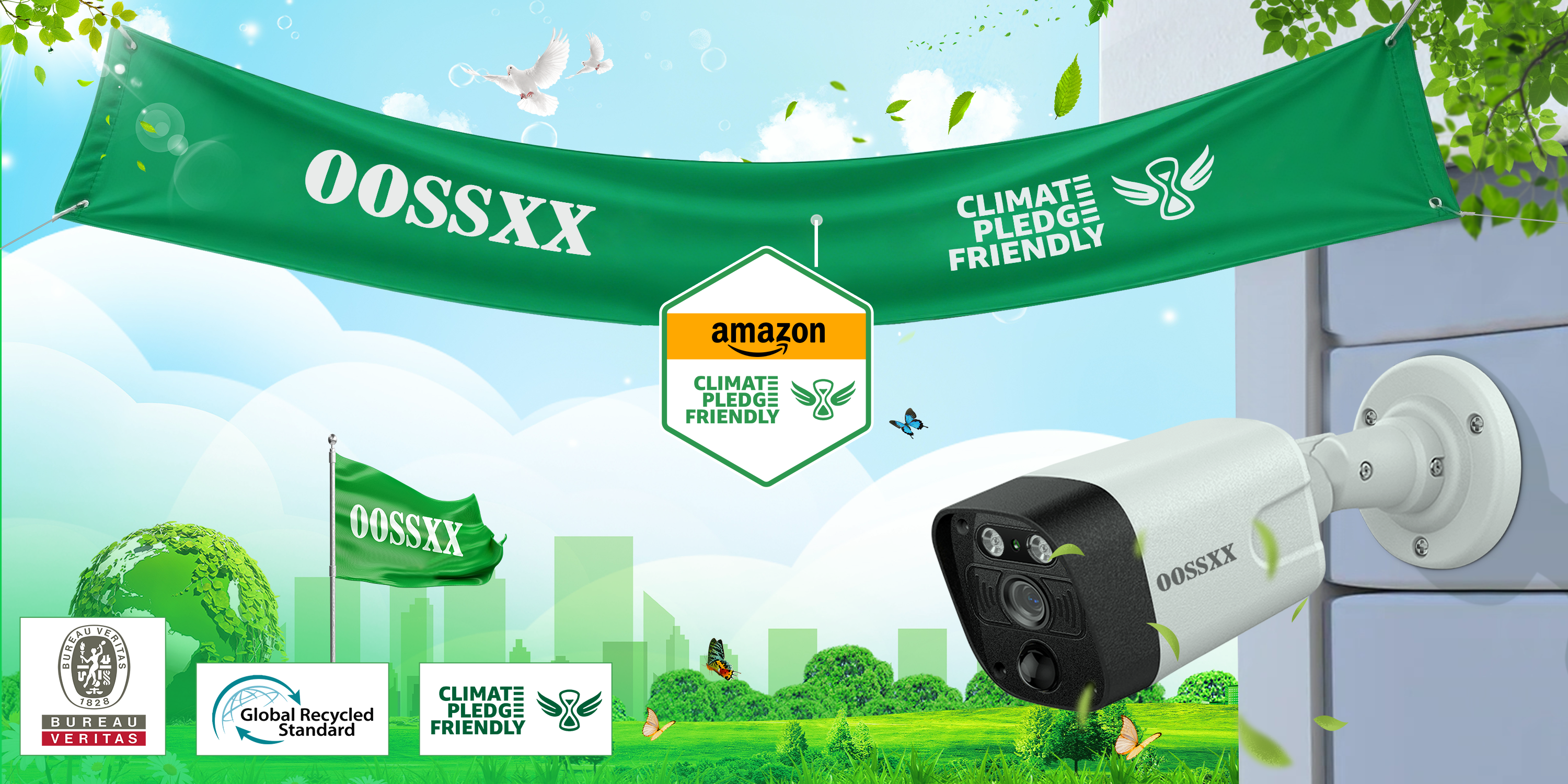 OOSSXX防犯カメラ】POE給電防犯カメラ 無線監視カメラ ソーラーカメラ